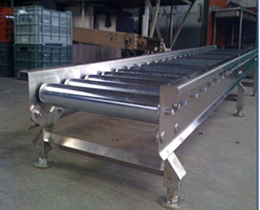 Bandas con rodillos para materiales pesados